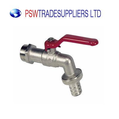 HAHN WASSERHEBEL TYP VENTIL 3/4'' ROTER GRIFF + SCHLAUCHVERSCHRAUBUNG