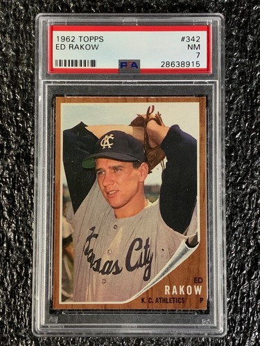 1962 Topps Ed Rakow #342 card