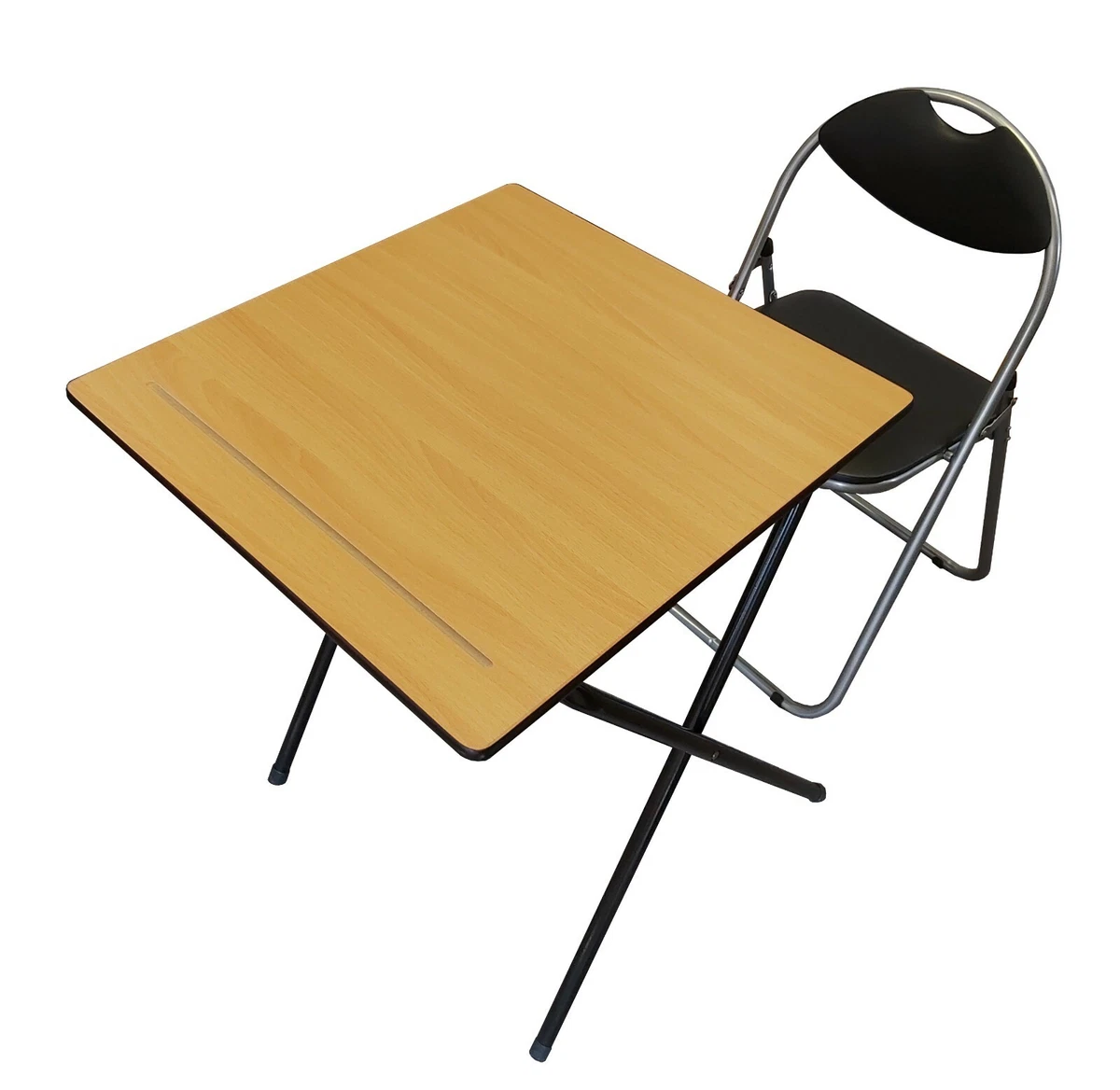 Exam Desk Study Classroom market stall expo laptop computer Folding Table chair