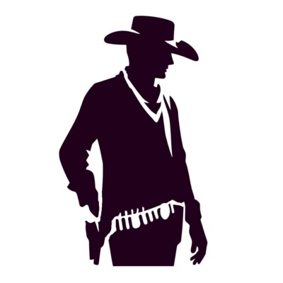 Cowboy Schablone - WIEDERVERWENDBAR 6 x 10 Zoll