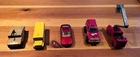 5 Matchbox model cars lot vintage 90s Mattel Ferrari hummer bus ford bronco