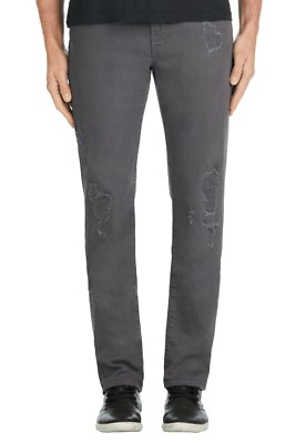J BRAND MENS TYLER SLIM FIT DISTRESSED JEANS IN IRON SOLACE SIZE 33 $248