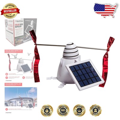 Bird B Gone Solar Bird Repeller - Humane Spinning Deterrent for Patios & Boats
