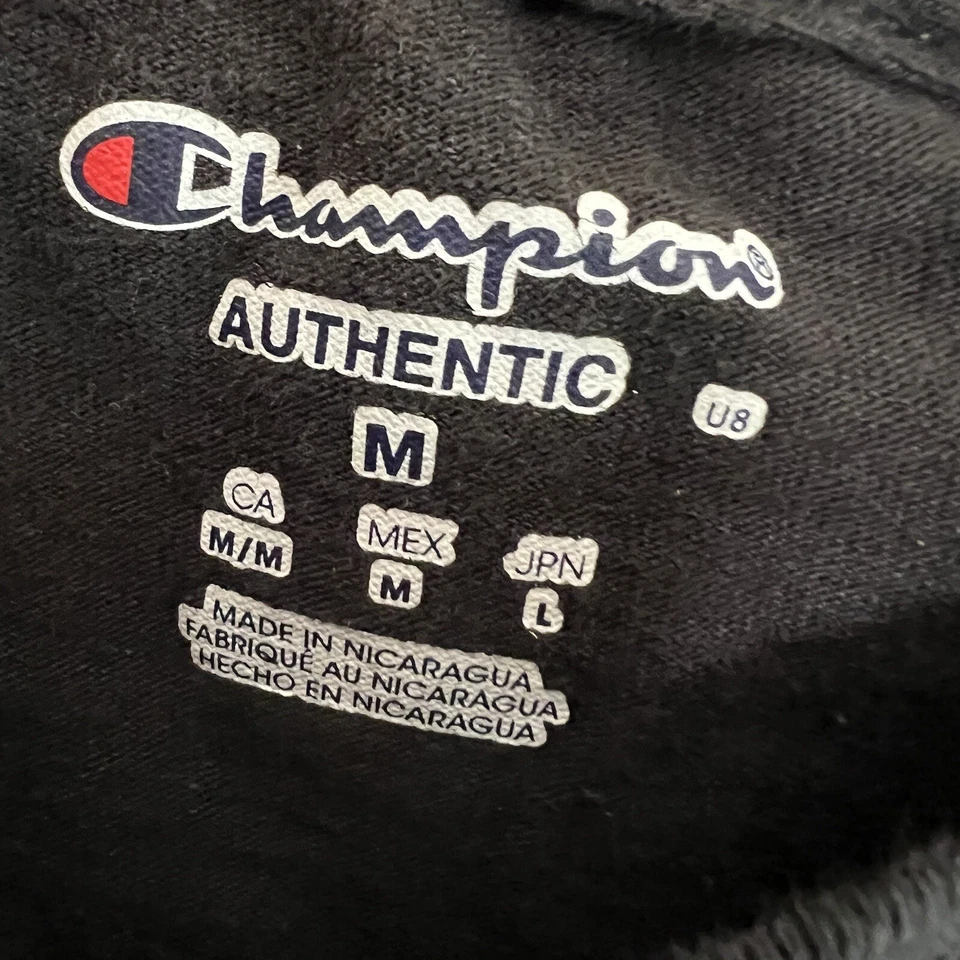 Seton Hall Pirates Shirt Mens Medium Black Baseball Short Sleeve Champion - Image 2 of 4