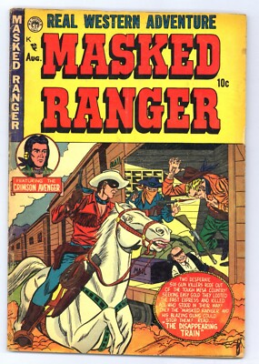 Masked Ranger 3 (VG) STREAK Western CRIMSON AVENGER 1954 Premier ...