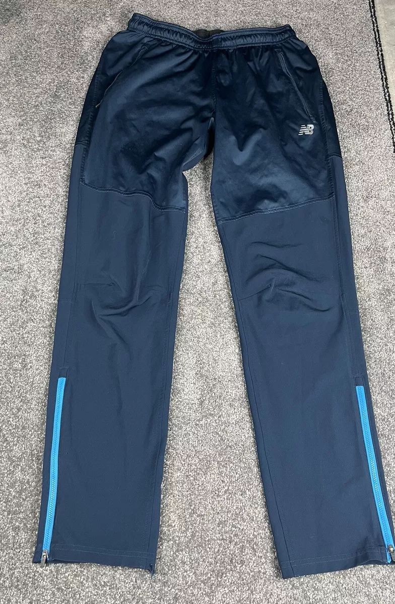 New Balance Trousers Mens Medium Blue Athletic Windbreaker Pants Lightweight