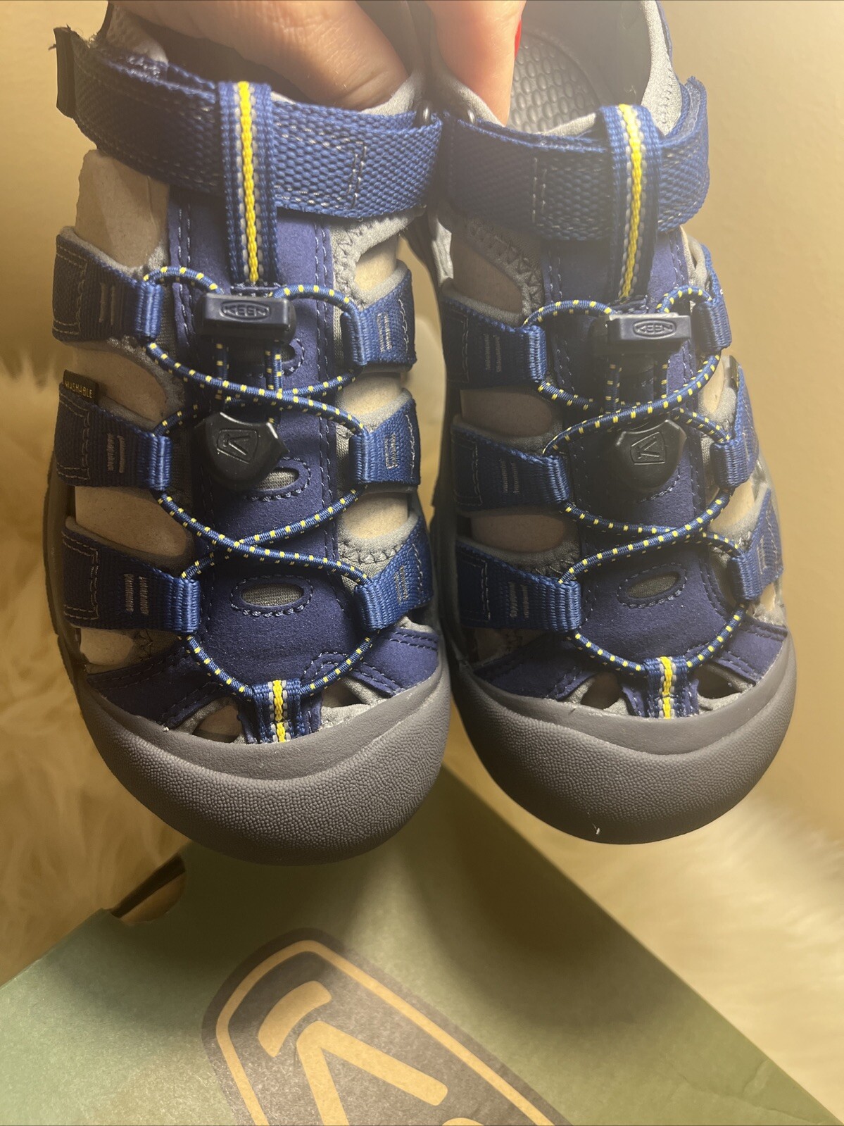 BN KEEN Newport H2 sandali scarpe sportive impermeabili blu EU 37 US 5 Originali