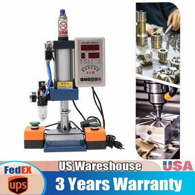 440LB/200KG Pneumatic Punch Press Machine Desktop Punching Press Machine 110V US