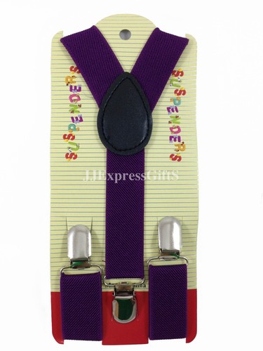 New Suspender + Bow Tie Matching Colors Sets for Boys Girls Kids Child Toddler - Picture 29 of 91
