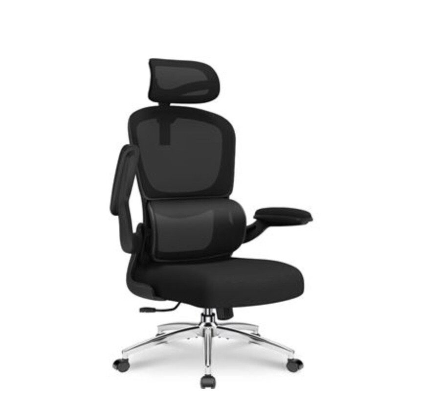 Siège inclinable de bureau rembourré avec dossier ergonomique réglable