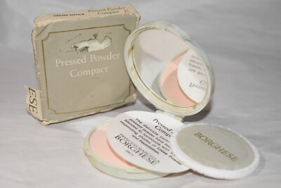 NIB Borghese Vintage Pressed Powder Compact - Crema Antica
