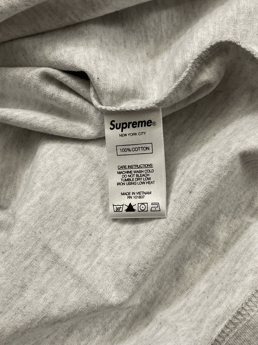 Supreme Small Box Logo L/S NWTS Ash Grey Sz Medium | eBay