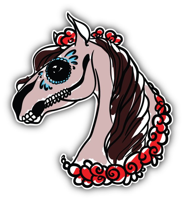 Horse Head Sketch Car Bumper Sticker Decal ''SIZES'' eBay