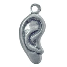 Solid sterling silver EAR MILAGRO charm (M-205)