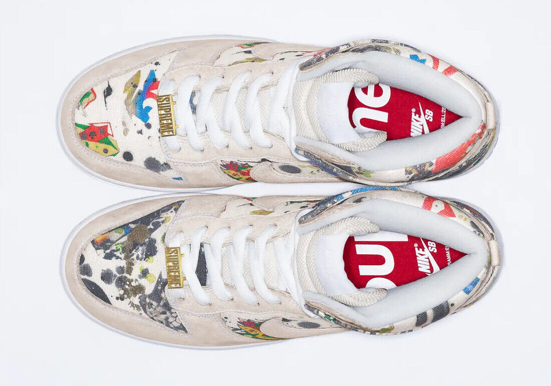 Supreme × Nike SB Dunk High Rammellzee 23FW week2 FD8779-100 Supreme × Nike SB Dunk High Rammellzee 23FW week2 FD8779-100
