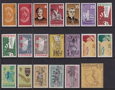 Suriname Mint Stamps in Sets  1965-1971 MNH