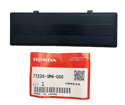 GENUINE OEM HONDA SINGLE DIN RADIO BLOCK OFF PLATE HOLE COVER 88-98 CIVIC CRX