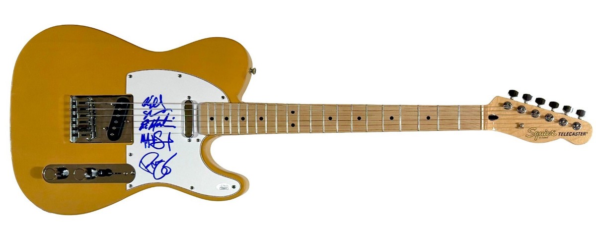 MR. BIG Autographed SIGNED FENDER ELECTRIC GUITAR Paul Gilbert JSA