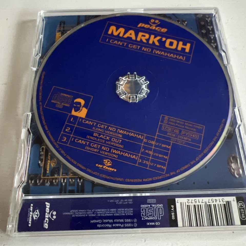 Mark'Oh - I Can't Get No (Wahaha) - Maxi CD (1995) - Bild 2 von 2
