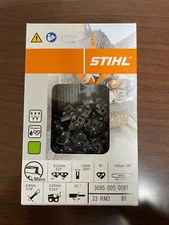 23RM3 81 Stihl 20" OEM  Chain .325 Pitch .050 Gauge 81 Drive Links 3695-005-0081