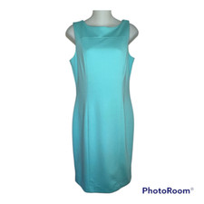 NWOT BANANA REPUBLIC MINT AQUA PONTE KNIT SHEATH DRESS SIZE 6