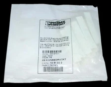 PACK OF 10 NEW PHOENIX CONTACT  ZB 6 : UNBEDDRUCKT  TERMINAL BLOCK LABELS