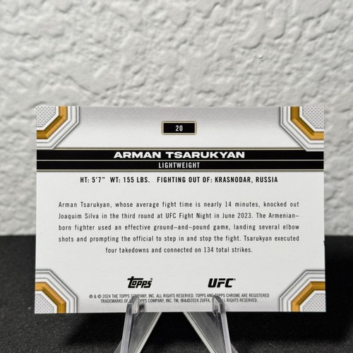 2024 Topps Chrome UFC Speckle Refractor /299 - COMPLETE YOUR SET - Picture 13 of 119