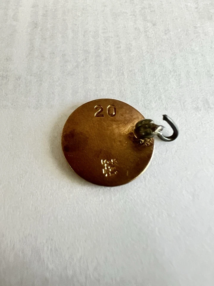 Prendedor de solapa Sears Service Award de oro amarillo de 10 k Foto 3 de 3