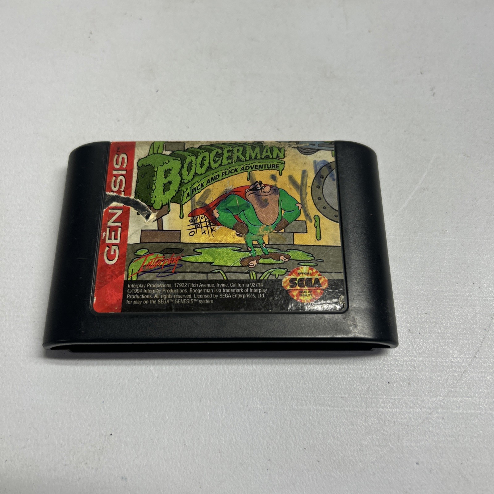 Boogerman A Pick And Flick Adventure (Sega Genesis) Authentic - Cartridge Only