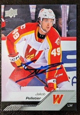AUTOGRAPHED Jakob Pelletier 22-23 Upper Deck AHL SIGNED Philadelphia Flyers AUTO