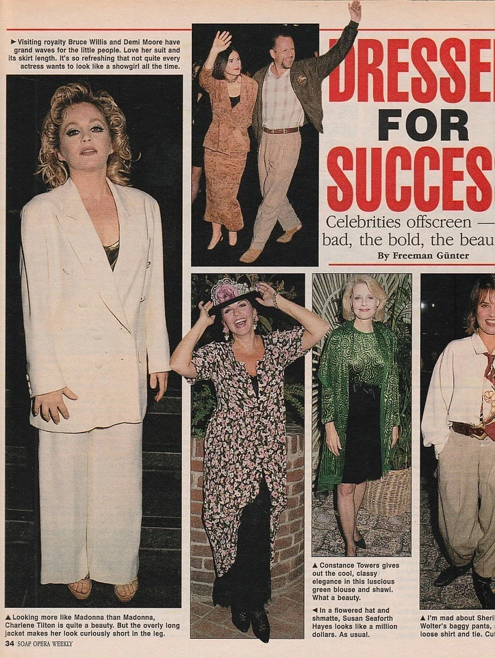 Soap Opera Weekly Nov 17, 1992 BRAD MAULE-JACKLYN ZEMAN-SHARON WYATT-ROY THINNES - Image 2 of 4