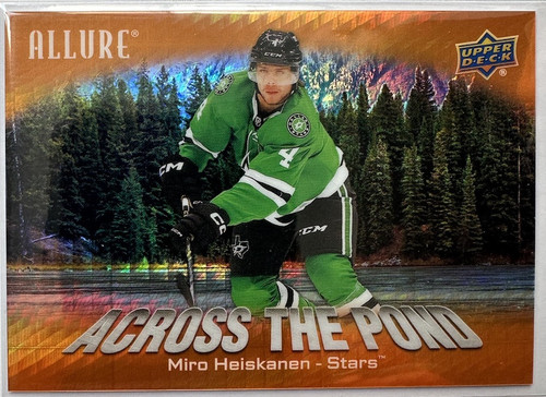 2024-25 UD Allure - Miro Heiskanen - Across the Pond - Orange Spectrum /199