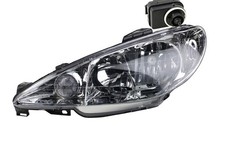 Scheinwerfer passend für Peugeot 206 CC 09/98-w H7 Links Fahrer inkl. Stellmotor