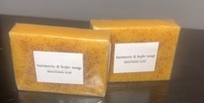 2-Pack Turmeric Glow Soap Bar - Lemon  Kojic Acid, Removing Dark Spots