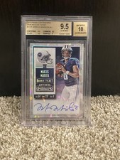 2015 MARCUS MARIOTA Panini Rookie Ticket Auto Cracked Ice /23 BGS 9.5 - Titans
