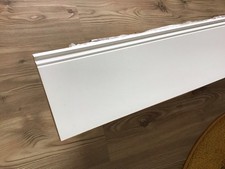 Fußleisten Berliner Profil, weiß lackiert, MDF, ca. 37 Meter