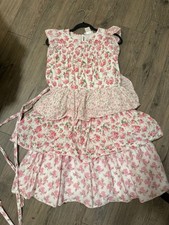American Girl Loveshackfancy Floral Dress in Pink and Green 16