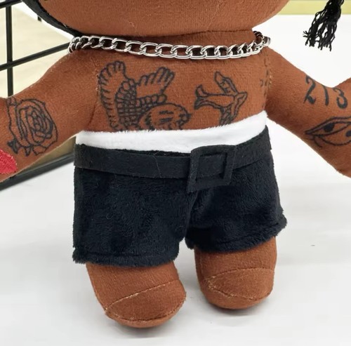 Muñeco de Peluche Travis Scott Hello Kitty Niño Juegos con disfraces Rapero Scott Colección Juguete 24CM - Imagen 5 de 6
