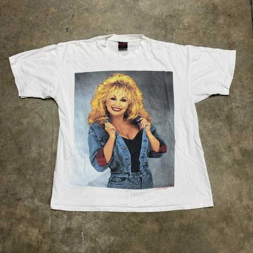Dolly Parton Shirt 90s Brockum Dollywood Country Mus 1990s vintage concert t-shirt, vintage, size XL, single stitch, B+ condition
