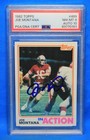 1982 TOPPS # 489 Joe Montana PSA 8 NM-MT # 83770101 - PSA/DNA AUTO 10