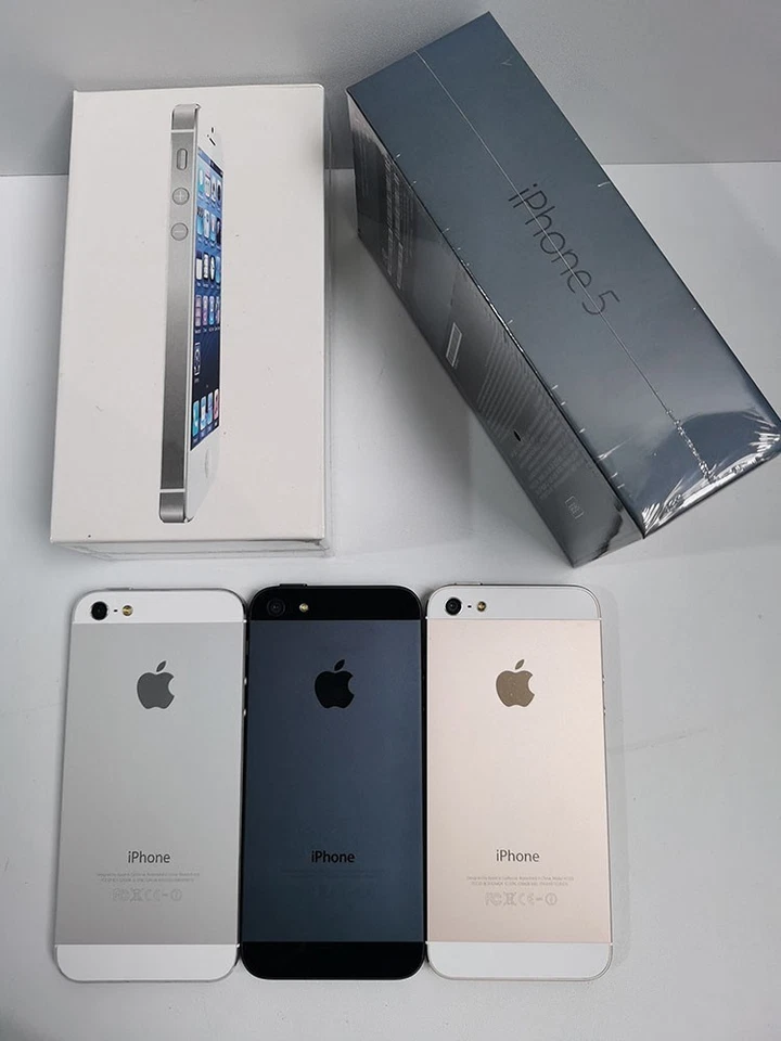 Apple iPhone 5 - Desbloqueado 16GB / 32GB - iOS 10 - Dorado/Negro/Plateado Con Caja Foto 3 de 4