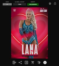Topps WWE Slam 21 HAPPY VALENTINE'S DAY Base - LANA *Digital