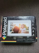 Polaroid PDF-750ST 7 Inch 1024x600 LED Digital Photo Frame Textured Silver Frame