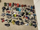 95 Lot Vintage Transformers Used And Accessories Cars Trucks Planes helicopters