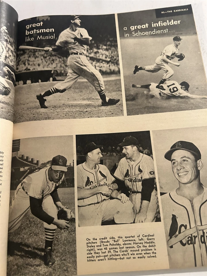 1955 BASEBALL Annual WILLIE MAYS 10,000 Stats BROOKLYN Dodgers JACKIE ROBINSON - Image 2 of 4