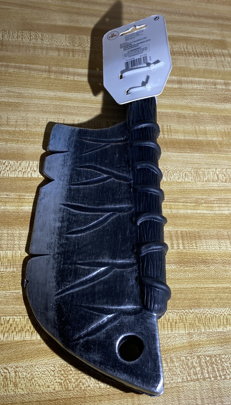 Butcher Foam Toy Meat Cleaver Knife Costume Prop Skull Tipped Handle KBW Global