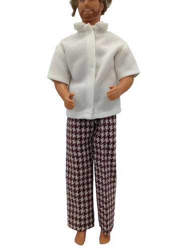Vintage 12" Boy Fashion Doll Handmade Outfit 1970's Era