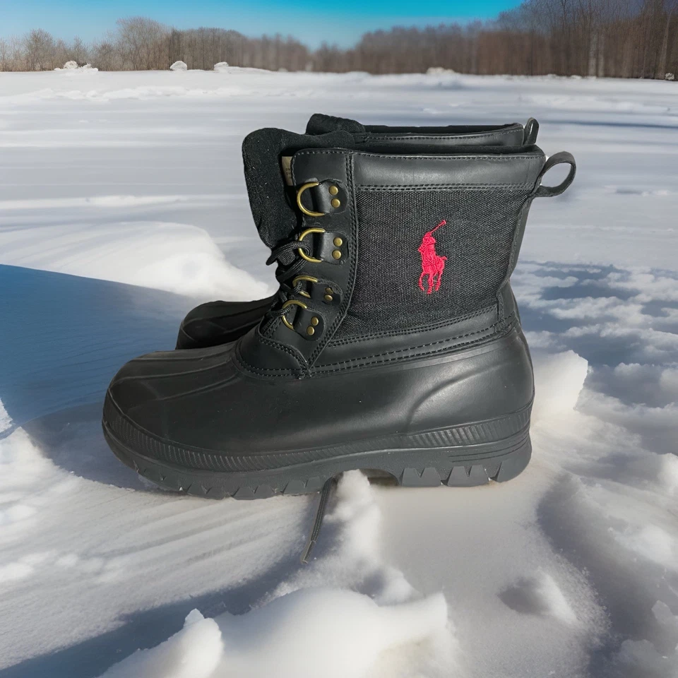 🥾 Botas Polo Ralph Lauren Crestwick Big Pony Duck - Para Hombre Talla 13D - Usadas Foto 2 de 4