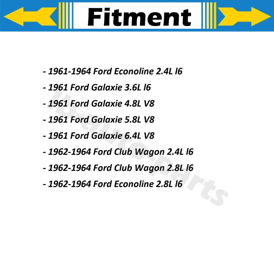 Manguera de freno delantera trasera 4x para Ford Club Wagon 2,4 L 1962-1964 Foto 2 de 4