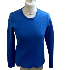 Marc Jacobs Women's Jumper Size M Blue Crew Neck Classic Style